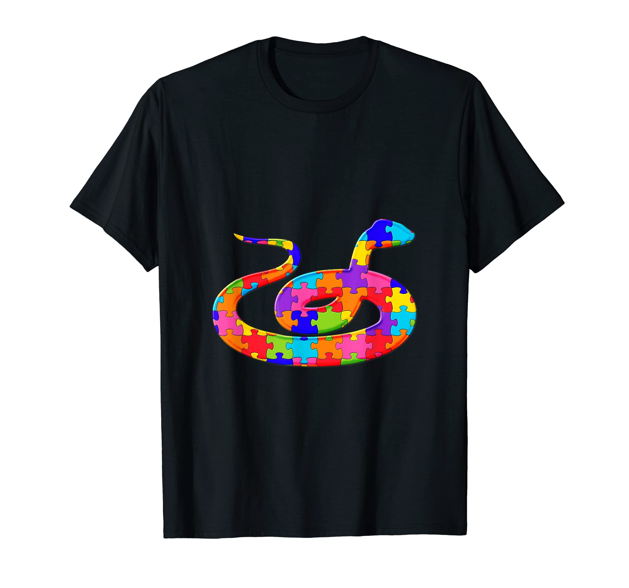 Snake Jigsaw Autism Puzzle T-Shirt