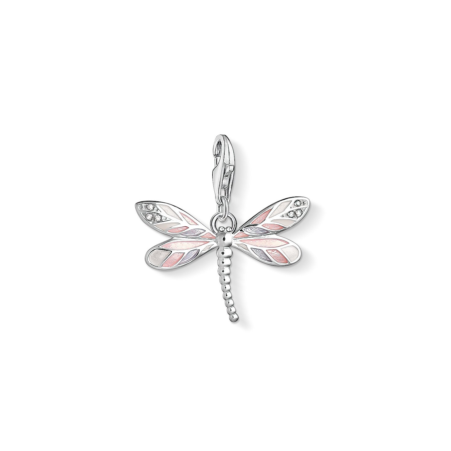Thomas Sabo Women Charm Pendant Dragonfly Charm Club 925 Sterling Silver 1516-041-9
