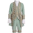 COUCOU Age Victorian Costume Men Rococo Costume Suit Jacket Vest Prince Cosplay Halloween