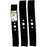 Maxpower 561540B USA MADE 3 Blade Mulching Set | For Many 46" Cut MTD, Cub Cadet, Troy-Bilt Mowers Replaces 753-0847, 942-04125, 942-04124, 942-0611, 942-0612