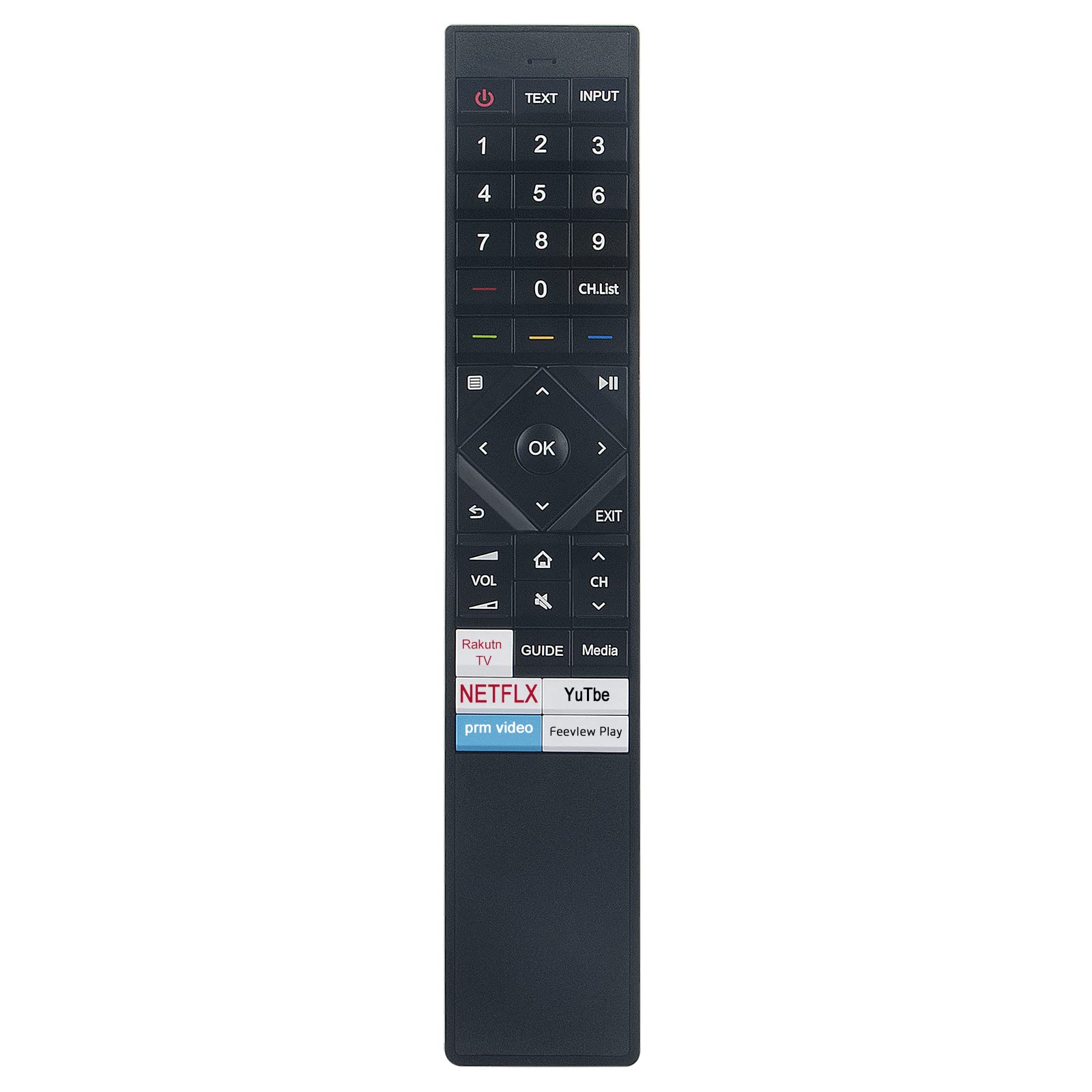 VINABTY Replaced Remote Fit for Hisense 4K Ultra HD HDR Smart ULED TV 50U7QFTUK 55U7QFTUK 65U7QFTUK ERF3B72H