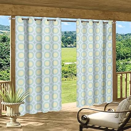 Anmaseven Aqua - Cortina transparente para exteriores con calor y luz