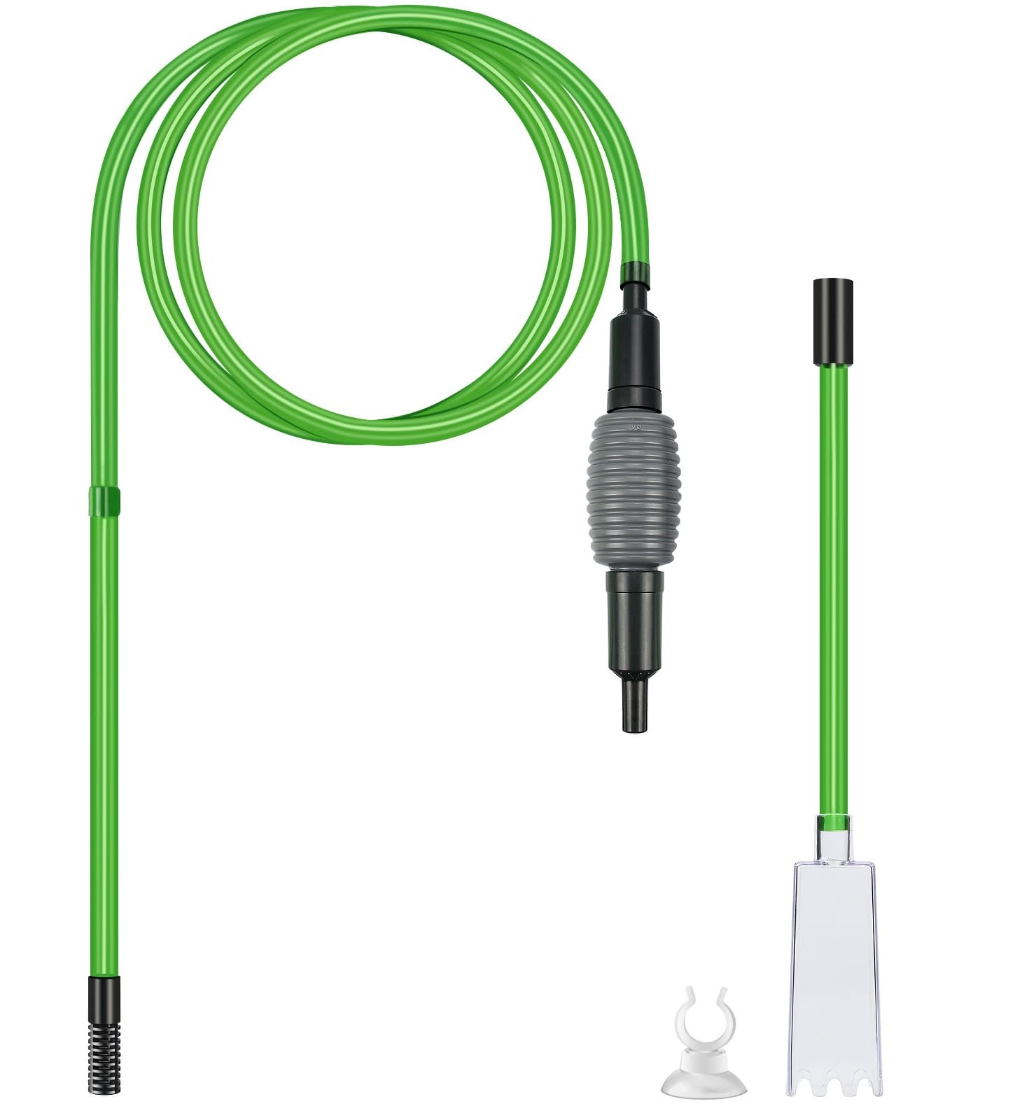 Nutmanel Syphon Fish Tank Cleaner for Aquarium, 3 in 1 Upgraded Powerful Suction, No Need to Remove Fish or Plants, Fish Tank Aquarium Gravel Cleaner, for Water Changing, Cleaning Gravel and Sand