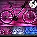 LEDMO (2 pack)Bicycle Bike Rim Lights, 20 LEDs Pink Wheel Lights, LED String Light Pink Bicycle Bike Wheel Rim Copper Wire Starry Light , Perfect for Safety and Fun color - Battery