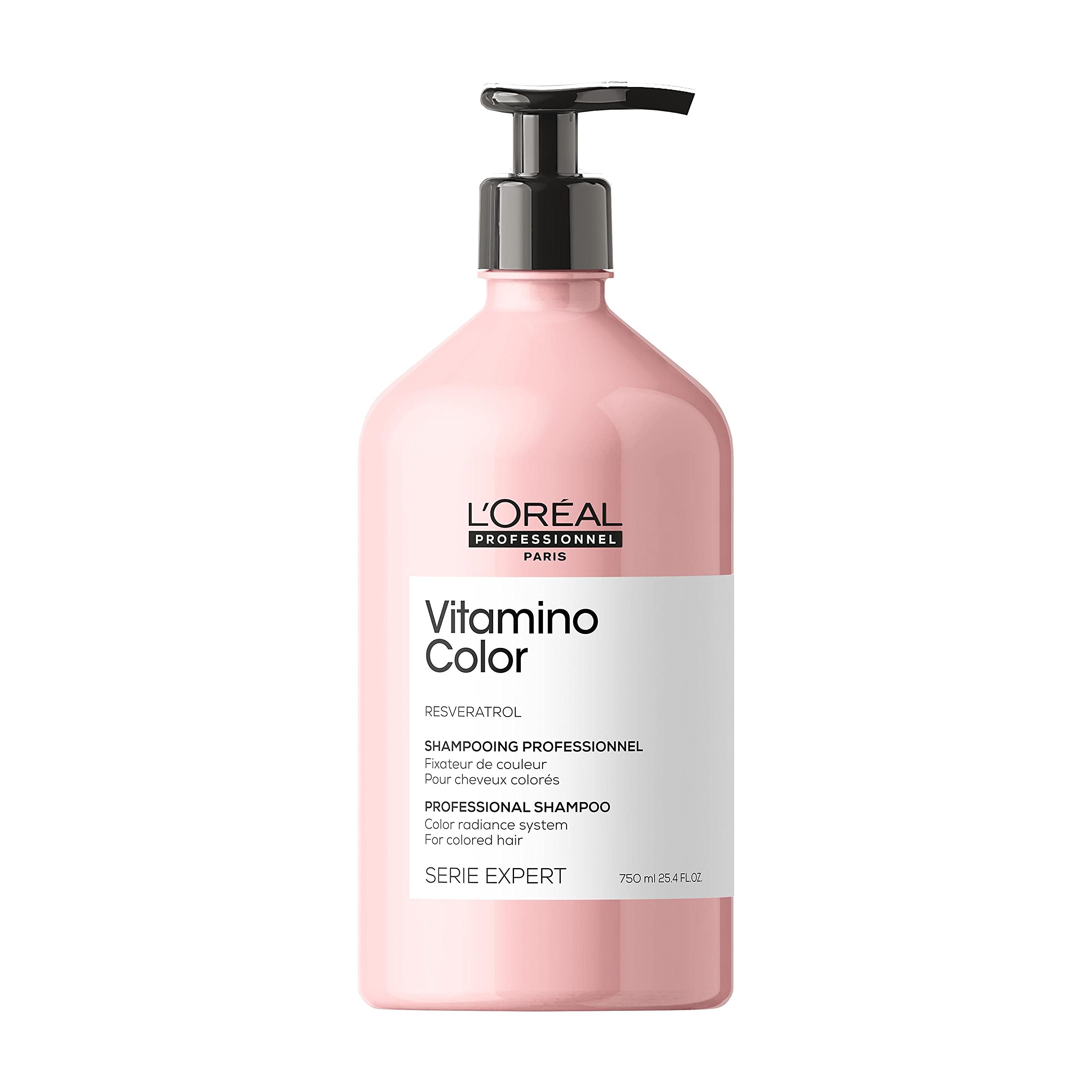 L’Oréal Professionnel Shampoo, With Resveratrol for Coloured Hair, Serie Expert Vitamino Colour, 750 ml