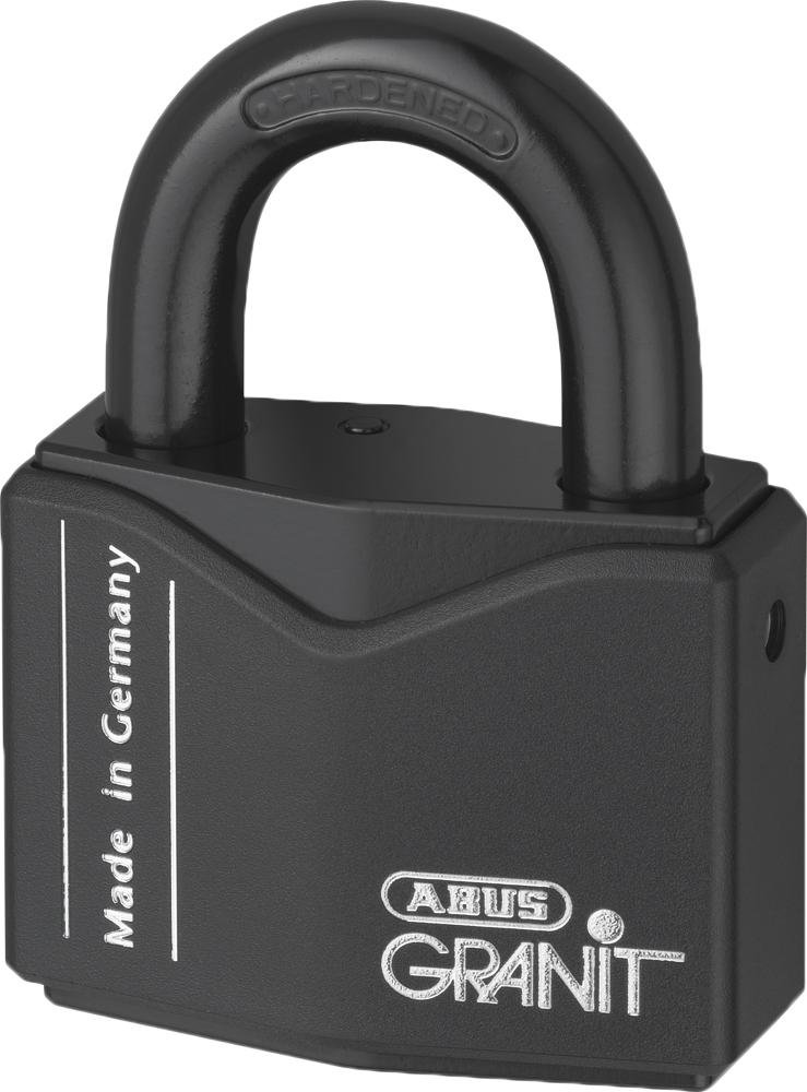 ABUSGranit Padlock 37RK/55 for Outdoor use - Made of Hardened Special Steel - with ABUS-Plus disc Cylinder - ABUS Security Level 10 - incl. 2 Keys - Black — image 1