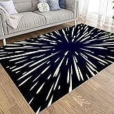 EMMTEEY Large Area Rugs, 5X7 Farmhouse Area Rug of Indoor Outdoor Kids,Boys,Girls Flying Through Stars Speed Light