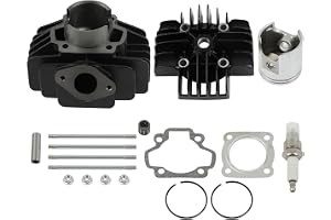 SCITOO Cylinder Piston Top End Kit for Yamaha for PW50 1981-2009 | 44mm 60cc for Yamaha for PW50 Y-Zinger for 1981-2009 93310-210M0-00 4J2-11311-01-00 4J2-11311-00-00 4J2-11111-00-00