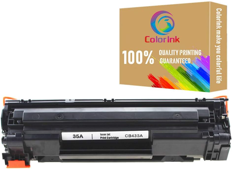 ColorInk 1pack CB435A 435A Toner Cartridge for HP Laserjet P1002/P1003/P1004/P1005/P1006/P1009 Printer Black Toner Cartridge