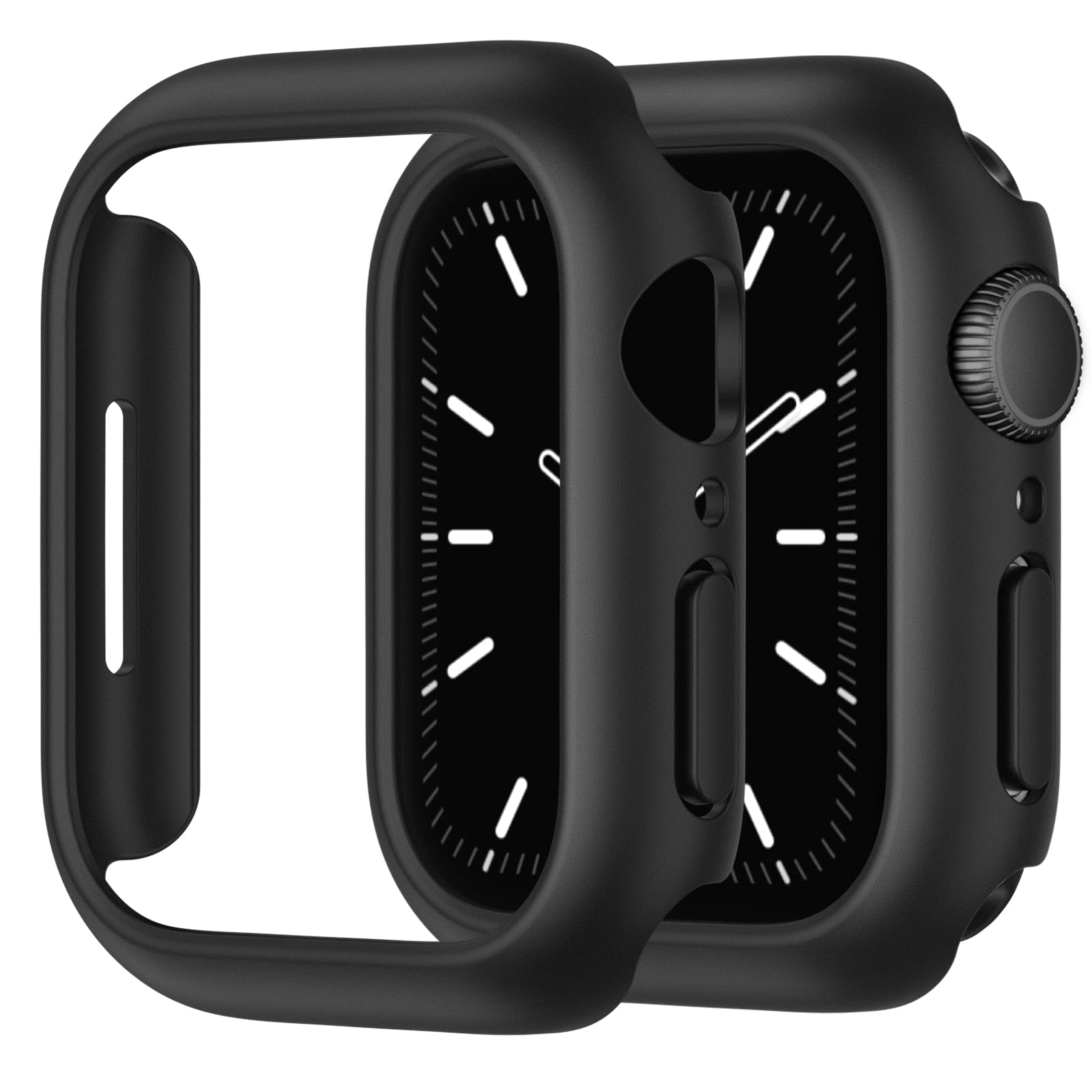 Recoppa 2 Pack for Apple Watch Case 41mm Series 8/7 [NO Screen Protector], Hard PC Ultra-Thin Bumper All-around Edge Protective Cover for iWatch Series 8/7 41mm Black*2 — image 1