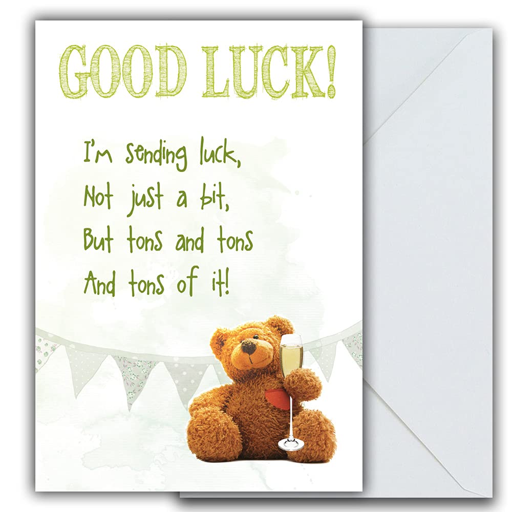 Emotional Rescue Good Luck Card, Best Of Luck Card, 124x176mm