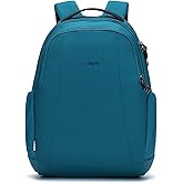 Pacsafe Metrosafe LS350 15 Liter Anti Theft Laptop Daypack/Backpack - with Padded 13" Laptop Sleeve, Tidal Teal