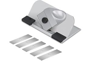 GONYTIA Bevel Mat Cutter with 45° Push-Style Retractable Blade, 5 Replacement Blades, Handheld Mat Board Cutter Design for Picture Framing and Art Projects for At-Home Framers