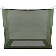Aventik No-See-Um Premium Rectangular Camping Mosquito Net, The Ultra-Fine Mesh Olive-Green Easy to Carry&Easy Installation for Double Bed, Hammocks or Camping Use (82x40x69in/208x100x175cm)