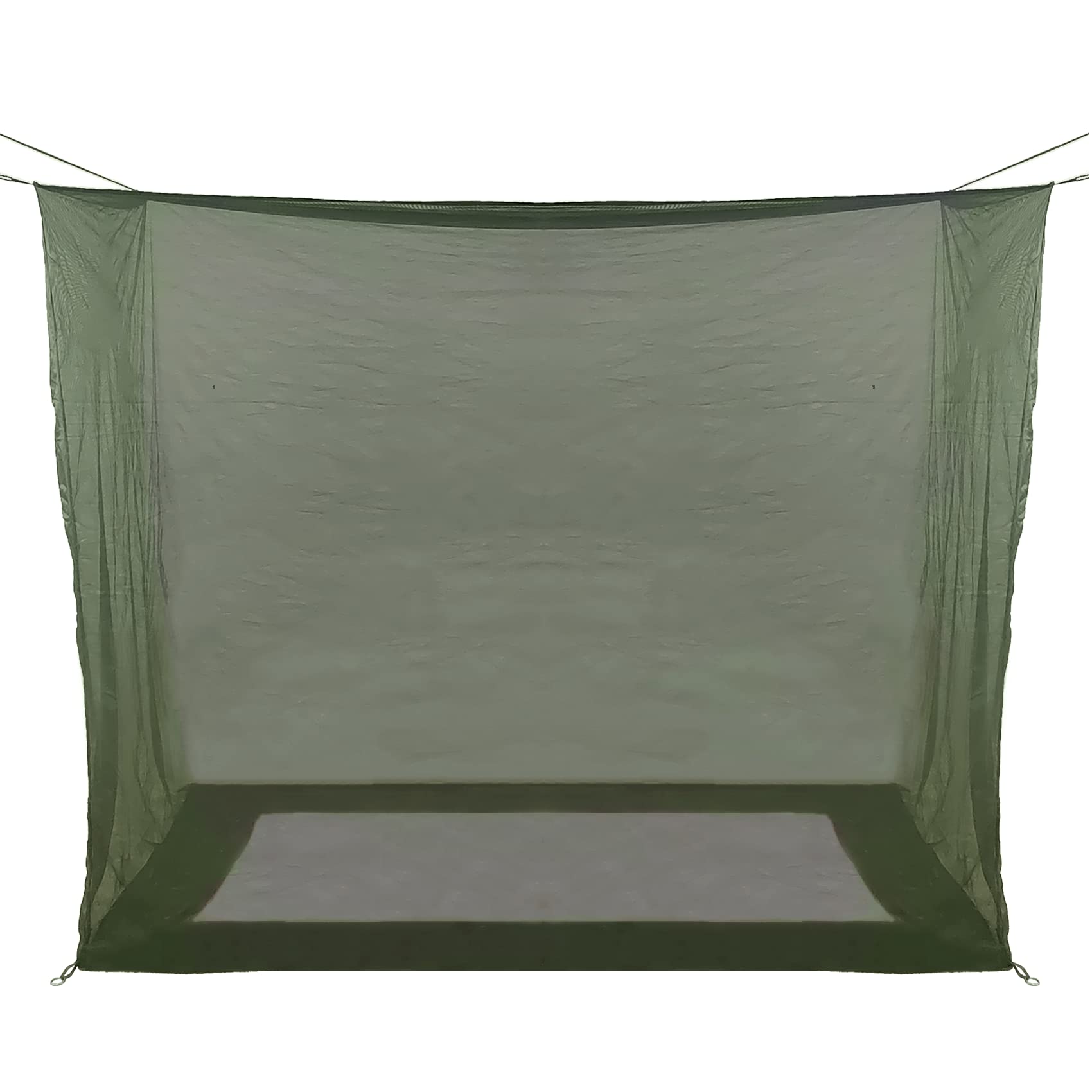 Photo 1 of Aventik No-See-Um Premium Rectangular Camping Mosquito Net, The Ultra-Fine Mesh Olive-Green Easy to Carry&Easy Installation for Double Bed, Hammocks or Camping Use (82x40x69in/208x100x175cm)