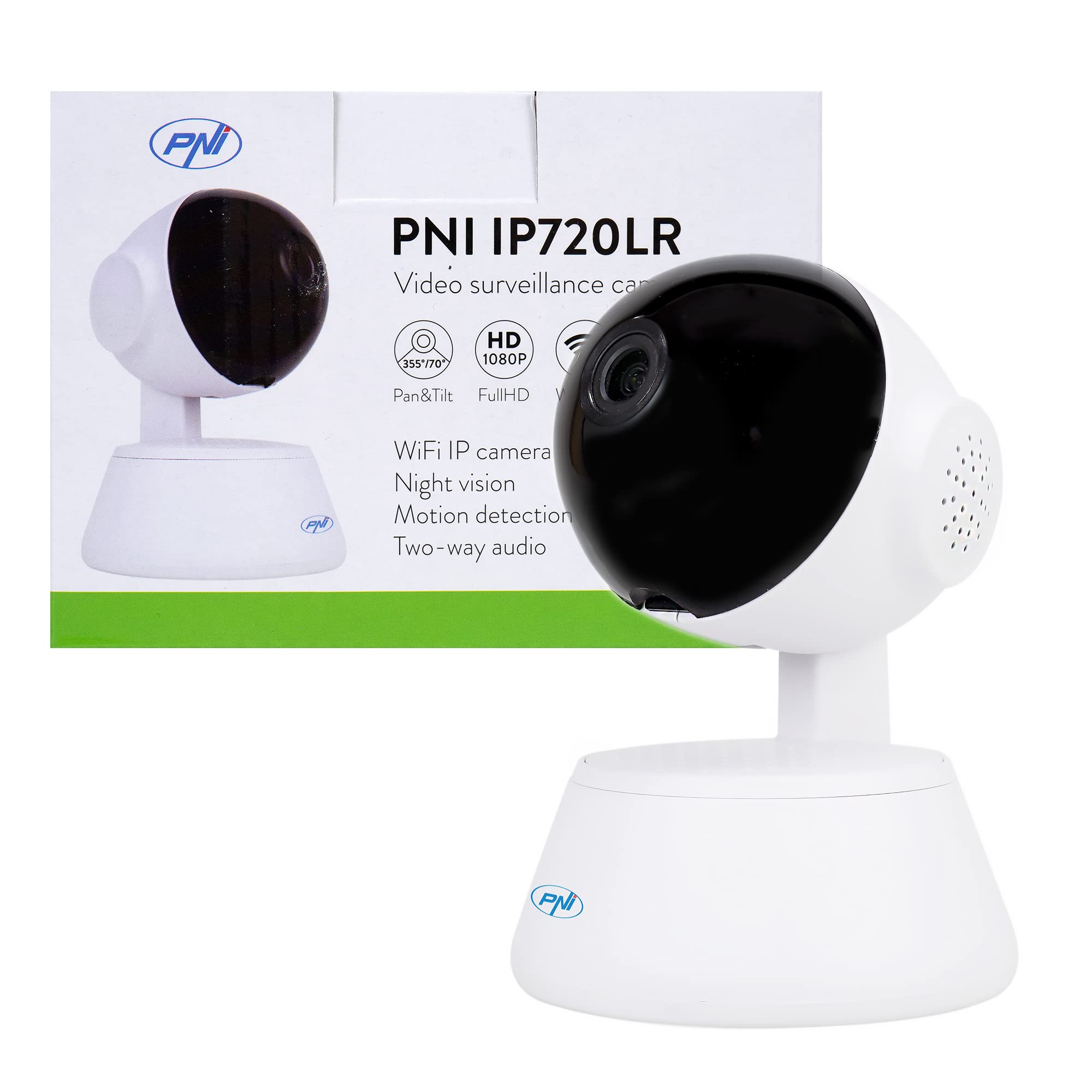 Video surveillance camera PNI IP720LR 1080P 2MP with P2P PTZ wireless, microSD card slot