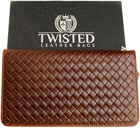 Leather Clutch Purse or Wallet for a Woman - Twisted Leather Bags