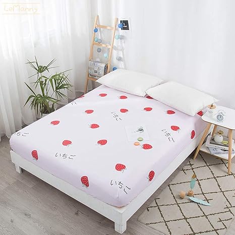 Amazon Boxsheets ボックスシーツ ベッドシーツ マットレスカバー ポリエステル 可愛い フルーツ アニマル 落ち着いた色 シングル セミダブル ダブル クイーンサイズ キングサイズ 全周ゴム付き ズレない ボックスシーツ オンライン通販