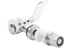 Bicycle Seatpost Clamp Bolt Quick Release Seat Post Clamp for Mountain Bike Road Bike (Color : Silver)