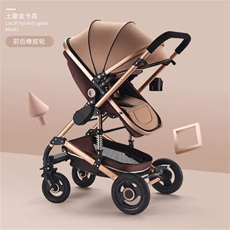 Amazon Co Jp Hejianlstore 高景観赤ちゃん折りたたみポータブルトロリー 耐震旅行ベビーカー0 3歳リクライニング座ることができます Color Gold Pipe Khaki ホーム キッチン Amazon Co Jp Hejianlstore 高景観赤ちゃん折りたたみポータブルトロリー 耐震旅行ベビーカー0 3歳リクライニング座ることができます Color Gold Pipe Khaki ホーム キッチン
