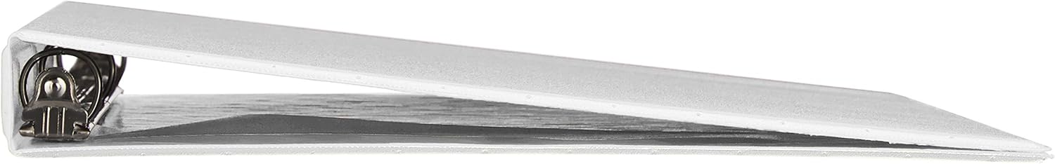  Basics 1/2 Inch, 3 Ring Binder, Round Ring, Customizable View Binder, White, 6-Pack : Office Products