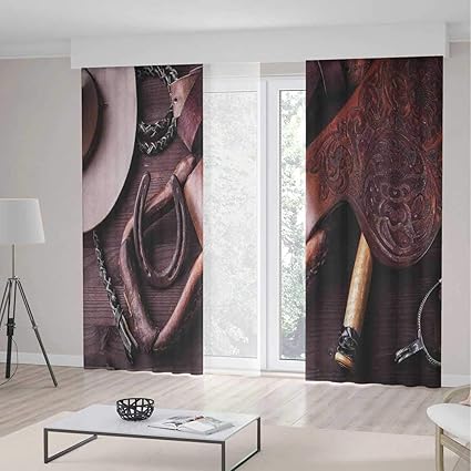 Amazon Com Yoliyana Blackout Window Curtain Western Decor