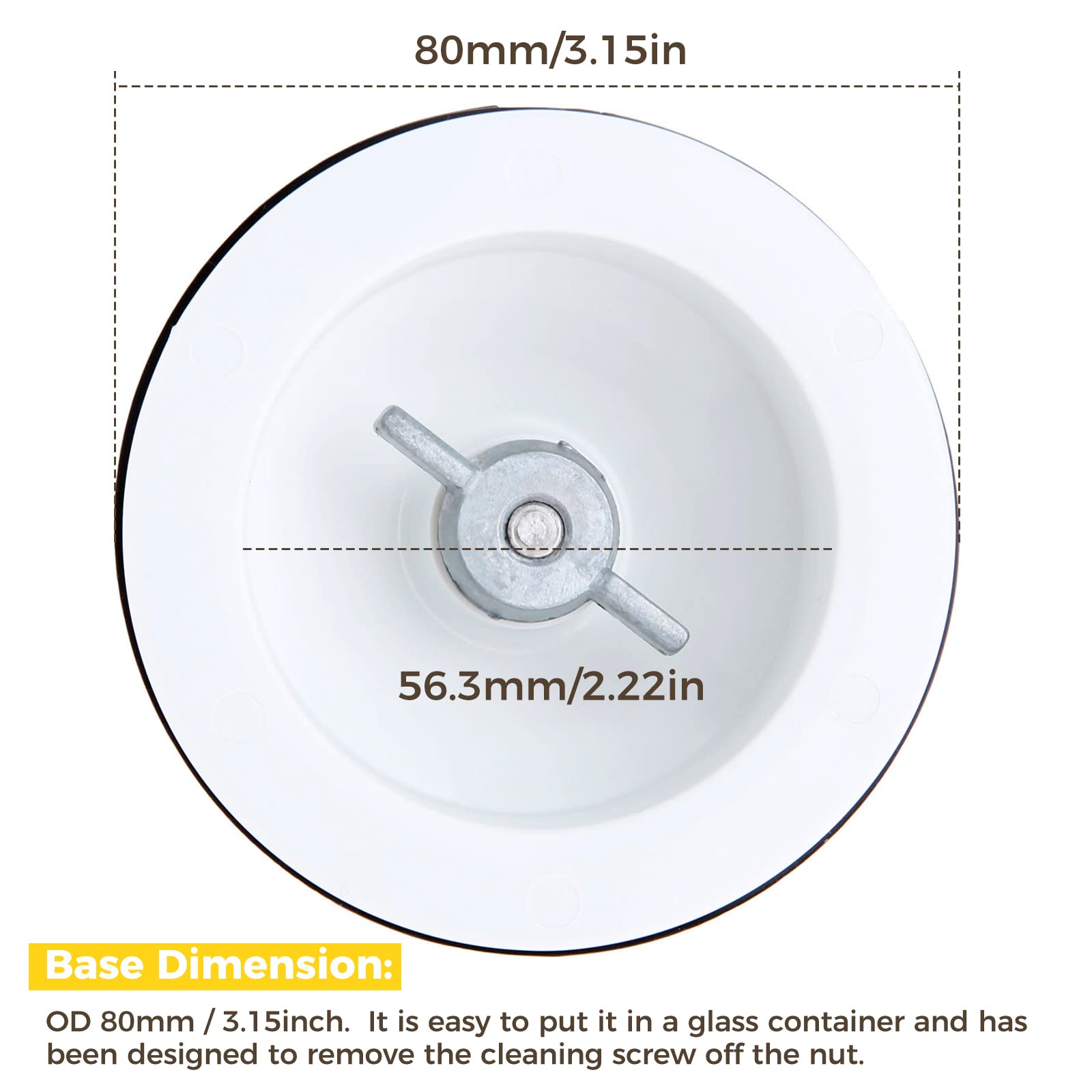 4 Leaf Blender Blade with Rubber Gasket Seal Ring, Replace KSBGCB 9704267 9706716 PS11746926, 4KSB5BK4, 4KSB5BU4, Replacement for Kitchenaid