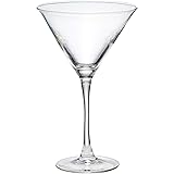 Amazon Basics Chelsea Martini Glass Set, 10-Ounce, Set of 6, Clear
