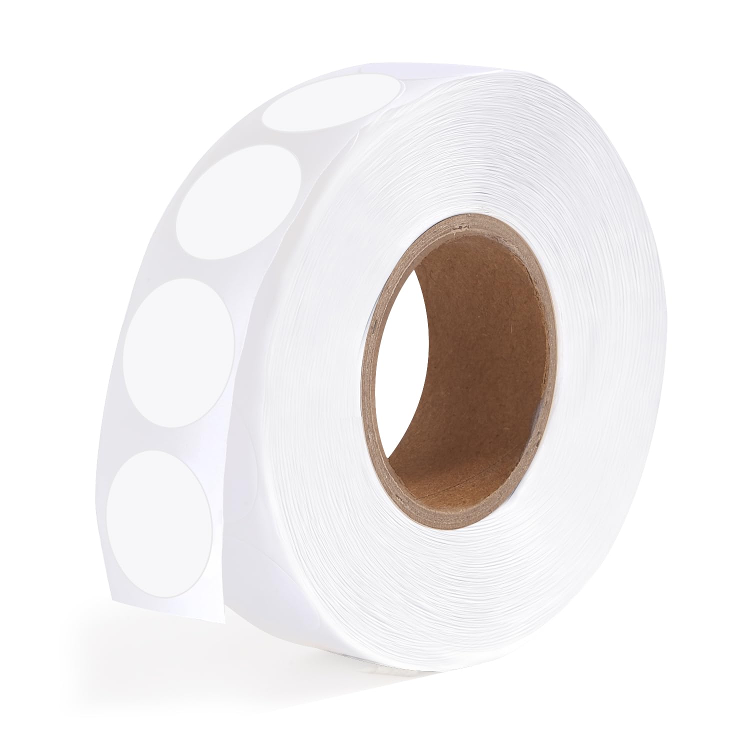 Photo 1 of 1000 PCS Dot Stickers 1/2 Inch Circle Small Round Coding Labels, Blank White Color Sticky Dots for Yard Sale Office Shop Home Marking (White)