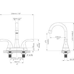 Bathroom Sink Faucet FRANSITON 4 Inch Faucet 2