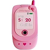 YAKVOOK Mirror Case Compatible with iPhone 16 Pro Max,Cute Kawaii 3D Cartoon Retro Phone Cover Fun Soft Rubber Shockproof Protector for Women Girls-Flip Pink