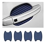 4PCS Car Door Handle Sticker, Carbon Fiber