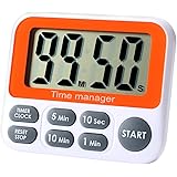 Digital Countdown Kitchen Timer - AIMILAR Count Up Down Magnetic Timer Clock with Alarm Fast Setting for Cooking Baking Stude