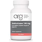 Allergy Research Group ARG Nattokinase 100 mg - Supplement to Support Healthy Circulation - Delivers 100 mg Nattokinase NSK-SD from Fermented Soybeans per Serving - 180 Servings - 180 Capsules