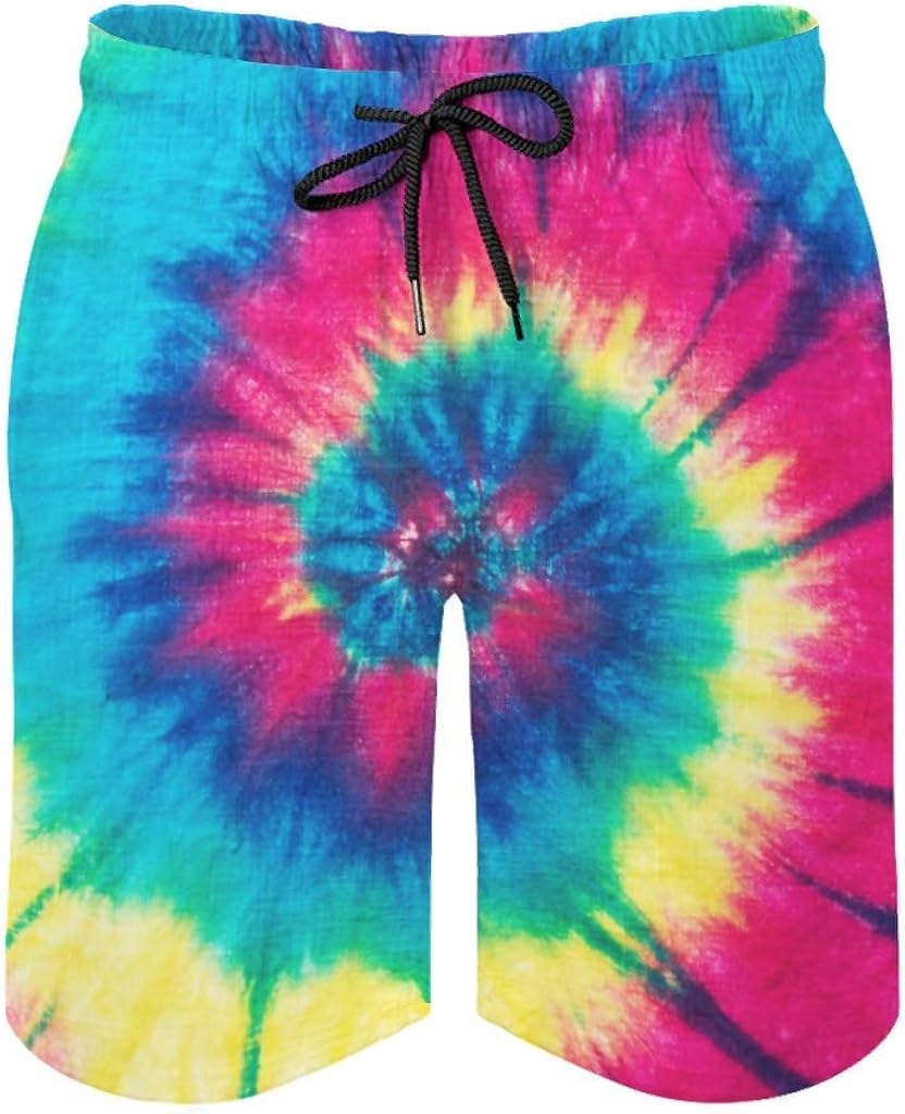 TieDye Men's Swimming Trunks Waterproof SkinFriendly Louge Shorts