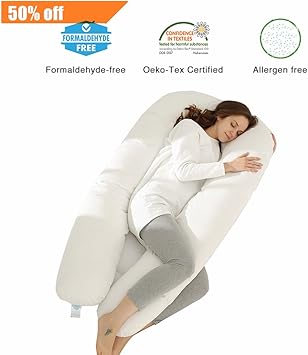 Amazon Com Promic 63 Big U Shaped Body Support Pillow Total