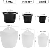 ORIMERC 6 Pack Self Watering Wall Planters White Indoor Outdoor view 3