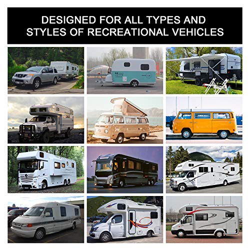 Vesafe TPMS, Wireless Tire Pressure Monitoring System for RV, Trailer, Coach, Motor Home, Fifth Wheel, with 10 Anti-Theft sensors, Include a Signal Booster