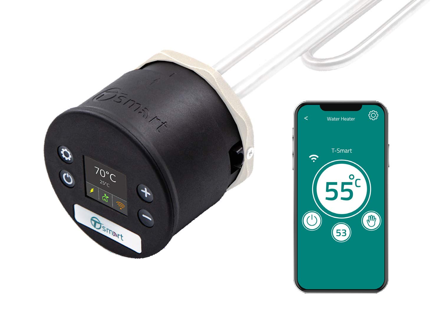 T-Smart Tesla Hot Water Cylinder Thermostat - Upgrade Your Cylinder to a Genuine Smart Appliance (TIHTS)