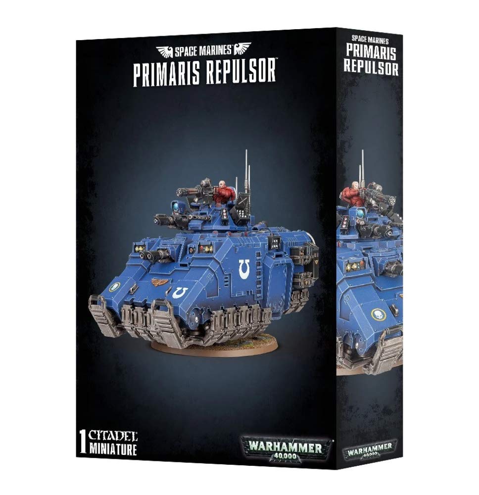 Games Workshop 99120101192" Space Marines Primaris Repulsor Plastic Kit, Black