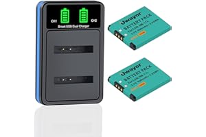 NB-4L Battery 2 Pack and Dual Charger for Canon PowerShot ELPH 100 HS300 HS330 HS310 SD1000 SD1100 is SD1400 is SD200 SD30 SD
