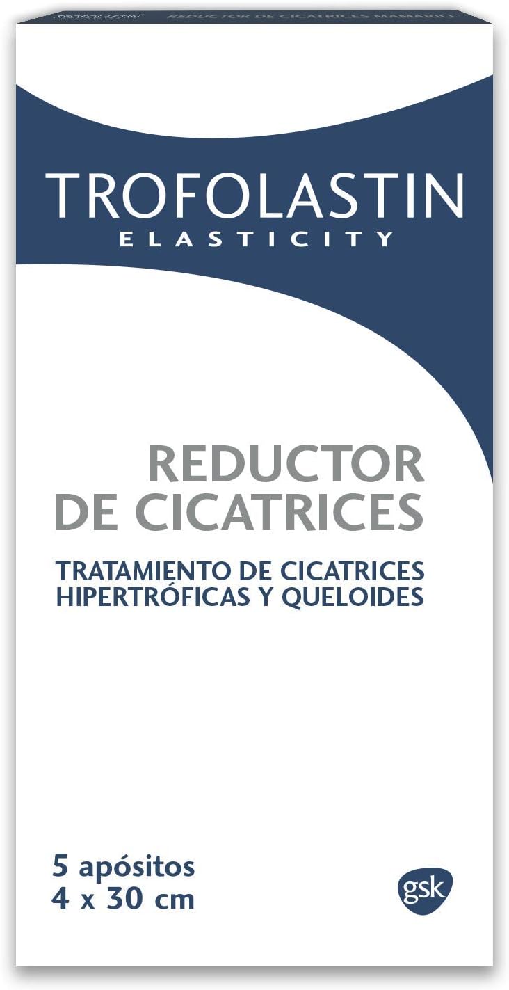 Trofolastín - Reductor de Cicatrices - 5 apósitos de 4 x 30 cm: Amazon.es: Salud y cuidado personal