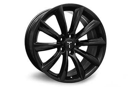 Amazoncom 19 Tst Tesla Model S Wheel Set In Gloss Black