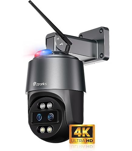 Amazon.com: Ctronics 4K Security Camera Outdoor, 30× Optical Zoom