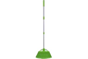Xifando Three-Section Telescopic Aluminum Alloy Rod Long-Handled Broom
