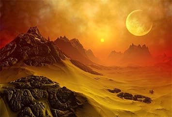 Amazon Com Lfeey 7x5ft Fantasy Space Photo Backdrop Science Fiction Universe Alien Planet Landscape Photography Backdrop Kids Boys Photo Studio Props Camera Photo