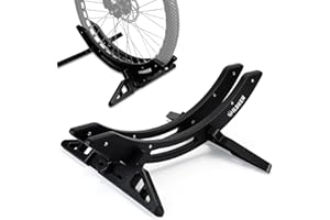 WILDKEN Bike Stand, Bike Stand Floor for Home/Garage Adjustable Bicycle Stand Bike Parking Rack Fit Road Bike, Mountain Bike, MTB, BMX, Commuter Bike, Kids Bike, Scooter (Black)