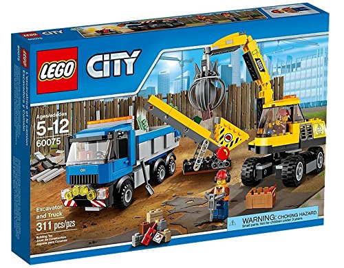title=LEGO City Demolition 60075- Scavatore e Camion