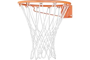 ABAJI Basketball net 12 Loops Replacement Thicker Ropes Weaved All Weather Bright Coloured Endurable Environment Friendly Polypropylene