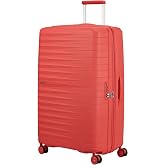 American Tourister Fastforward Expandable Hardside Luggage with Spinner Wheels, Sunset Coral, Large